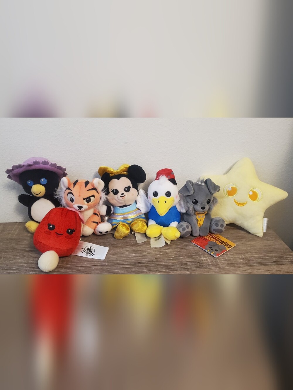 Disney Parks Wishable Plush Lot And Pixar Pier Star Set